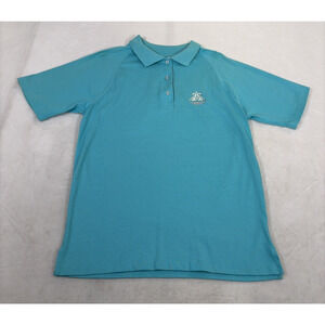 Vintage Disney Fashions WDW Dolphin 100% Cotton Short Sleeve Womn's Polo Size Lg